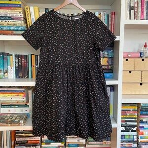 Tradlands Nico Dress in Black Ditsy Floral